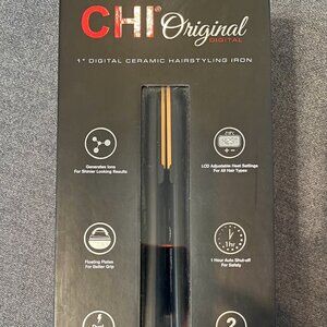New Chi Original 1" Digital Ceramic Hairstyling Iron, Midnight Matte